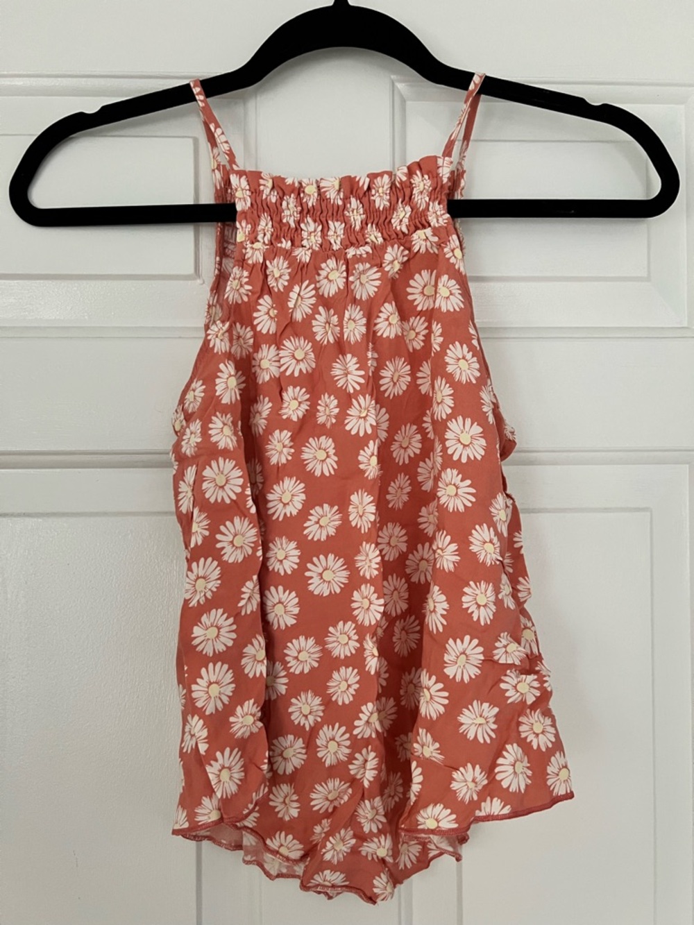 No Boundaries Coral Daisy Halter Tank